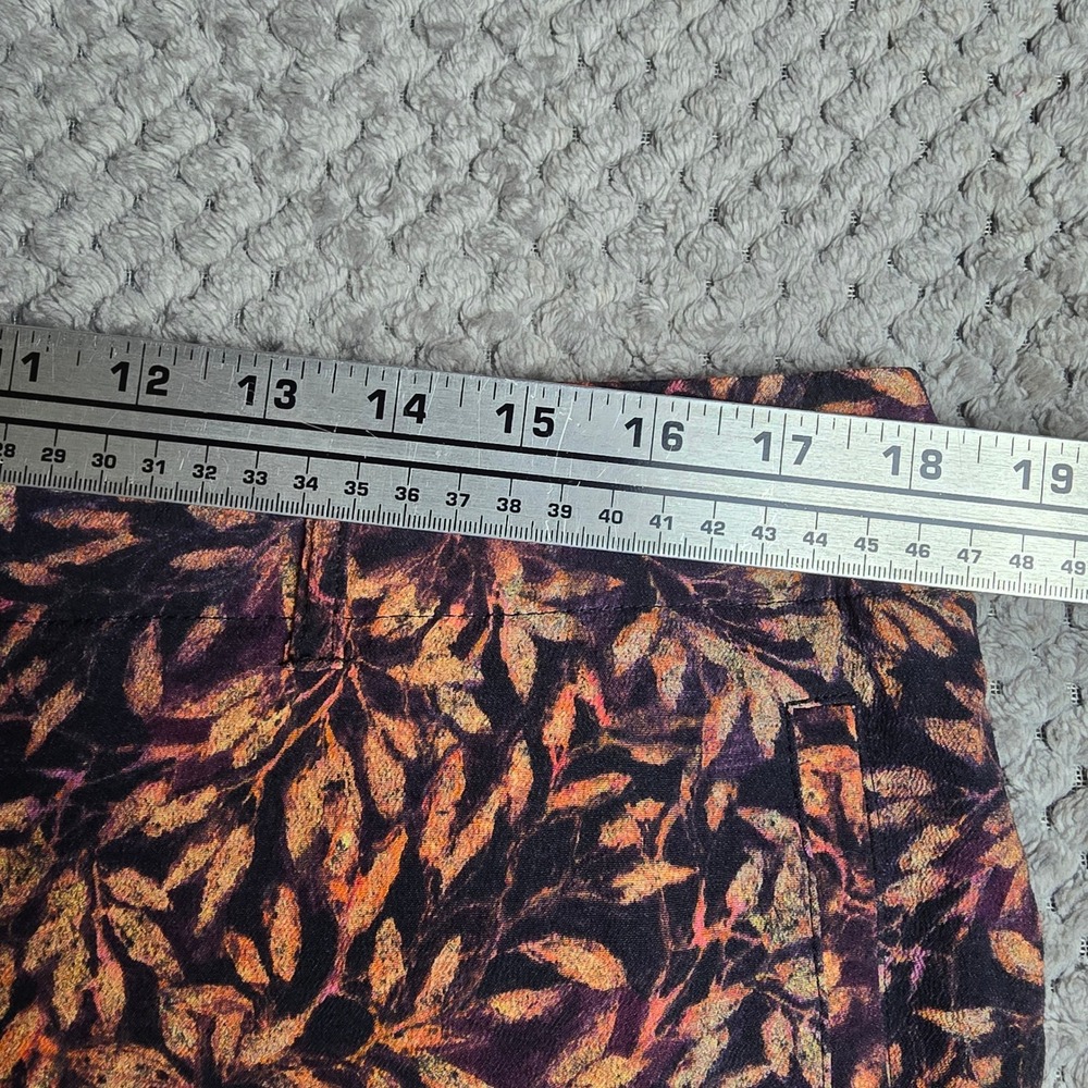 Peruvian Connection Boho Viscose Trousers Fall Leaf Print Size 14 As Is - Picture 6 of 8